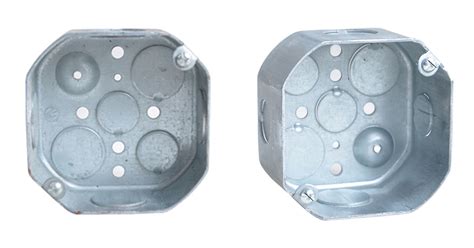 octagon metal junction box with flange|shallow octagon electrical box.